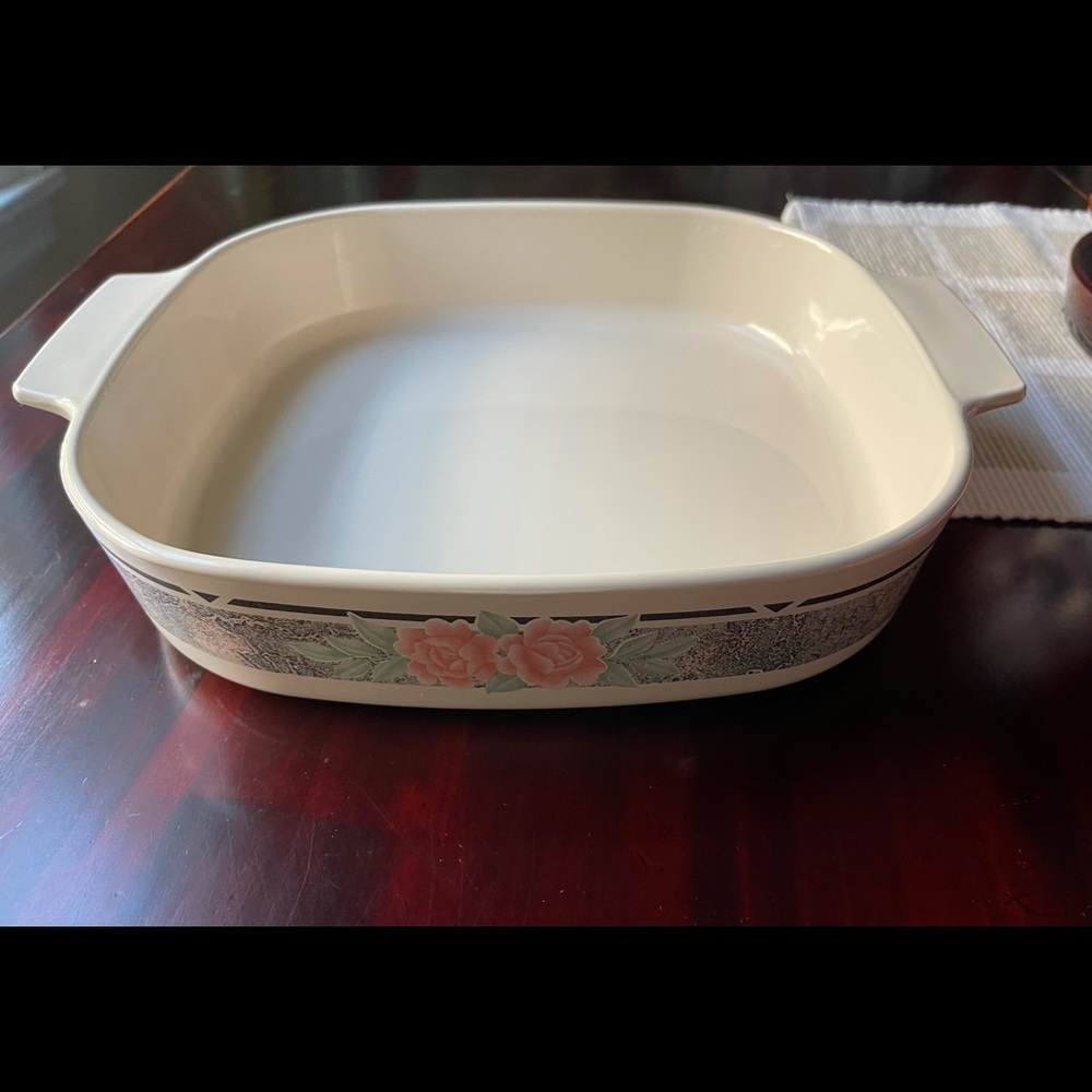Corning Ware Silk & Roses Casserole Skillet 2.5L